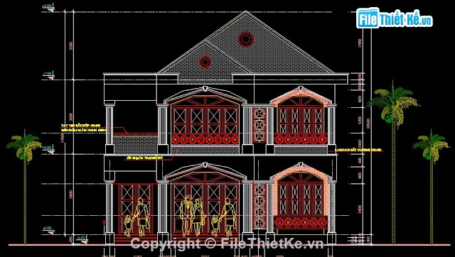 Bản vẽ autocad,nhà 2 tầng,thiết kế nhà 2 tầng,bản vẽ nhà 2 tầng,mẫu nhà đẹp